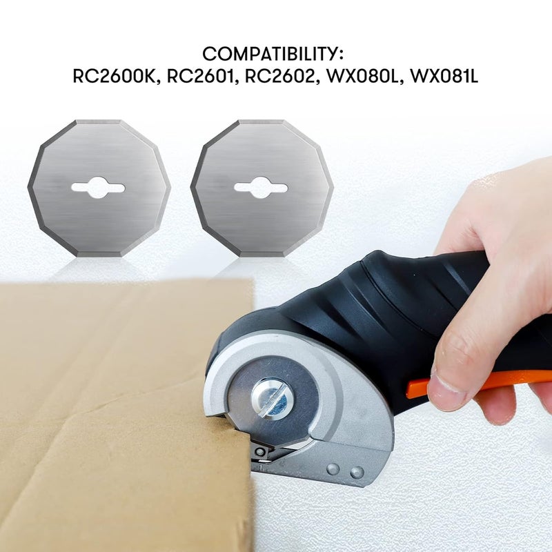 OFIKT Replacement Rotary Blades Compatible with Worx WX082L 4V ZipSnip Cordless Electric Scissors, WA2300 Replacement Blades Fits RC2600K,RC2601, RC2602, WX080L, WX081L (4 Pcs) - Image 2